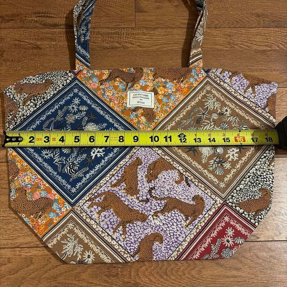 Les Histoires Inoui Éditions pour Sézane Patchwork Tote Bag Multicolor - Picture 7 of 9